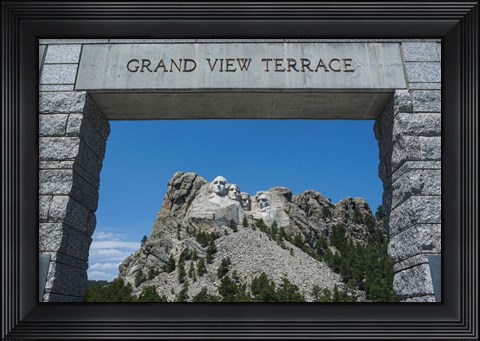 Framed Mount Rushmore, South Dakota Print