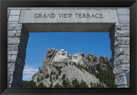 Framed Mount Rushmore, South Dakota Print