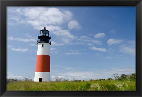 Framed Sankaty lighthouse, Nantucket Print