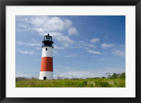 Framed Sankaty lighthouse, Nantucket Print