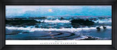 Framed Alexander Harrison - Twilight Size 39.5x15 Print
