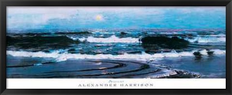 Framed Alexander Harrison - Twilight Size 39.5x15 Print