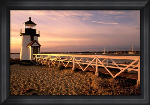 Framed Massachusetts, Nantucket Island, Brant Point Print