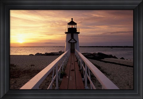 Framed Brant Point Lighthouse, Nantucket, Massachusetts Print