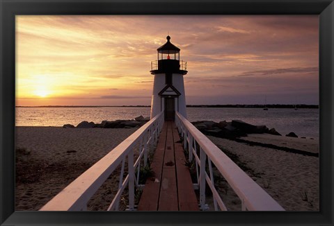 Framed Brant Point Lighthouse, Nantucket, Massachusetts Print