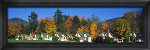 Framed Cottages on a hill, Franconia Notch State Park, White Mountain National Forest, New Hampshire Print