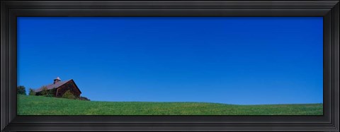 Framed Barn on a landscape, New Hampshire Print