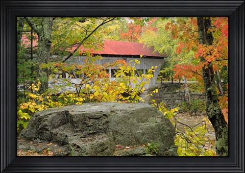 Framed Albany Bridge, White Mountain Forest, New Hampshire Print