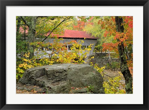 Framed Albany Bridge, White Mountain Forest, New Hampshire Print