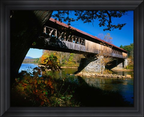 Framed New Hampshire, Blair Bridge, Pemigewasset River Print