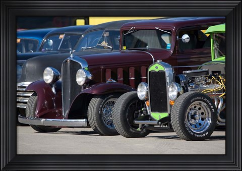 Framed New Hampshire, Epping Classic cars Print