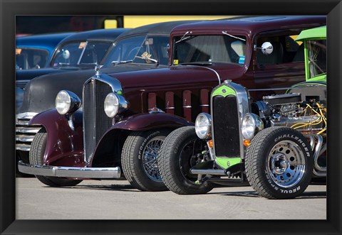 Framed New Hampshire, Epping Classic cars Print