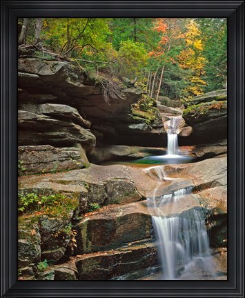 Framed Sabbady Falls,White Mountains National Forest New Hampshire Print