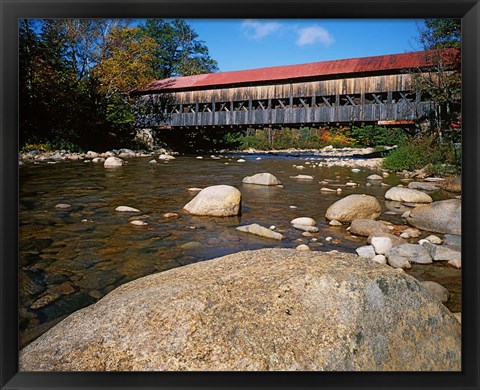 Framed Albany Covered Bridge, White Mountain National Forest, New Hampshire Print