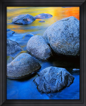 Framed Rainbow water, White Mountains National Forest New Hampshire Print