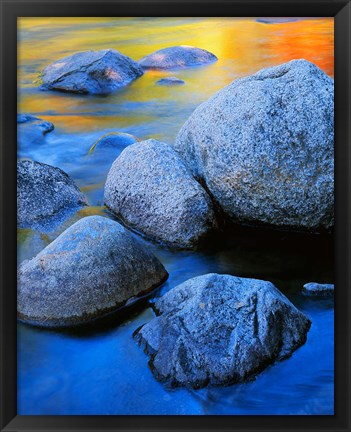 Framed Rainbow water, White Mountains National Forest New Hampshire Print