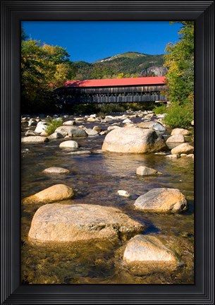 Framed Covered bridge, Swift River, New Hampshire Print