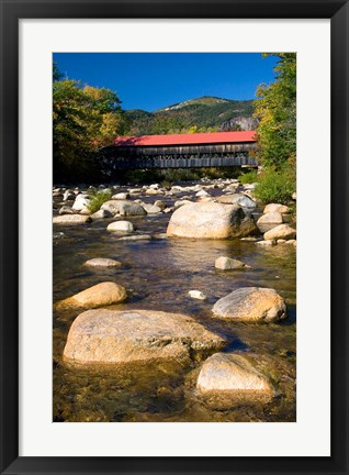 Framed Covered bridge, Swift River, New Hampshire Print