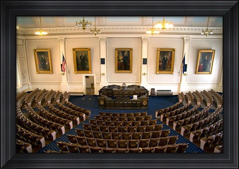 Framed Concord Capitol building, New Hampshire Print