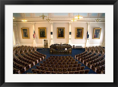 Framed Concord Capitol building, New Hampshire Print