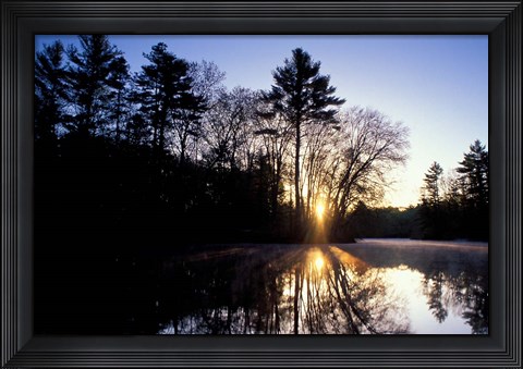 Framed Nature Conservancy&#39;s Preserve, Lamprey River Below Packer&#39;s Falls, New Hampshire Print