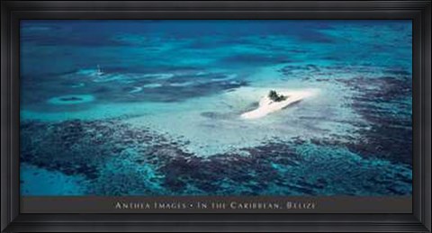 Framed In the Caribbean, Belize Print