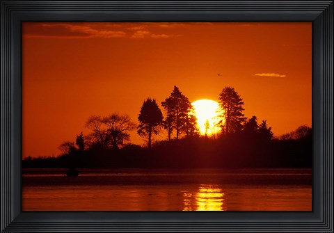 Framed Sunrise over Odiorne Point, New Hampshire Print