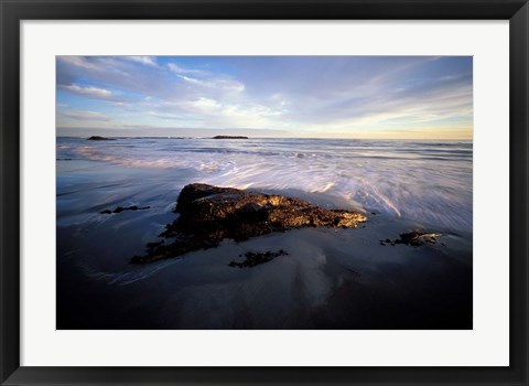 Framed Low Tide and Surf, Wallis Sands State Park, New Hampshire Print