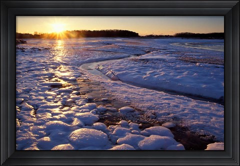 Framed Sunrise, New Hampshire Print