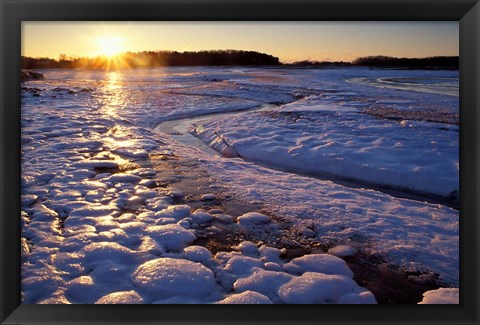 Framed Sunrise, New Hampshire Print