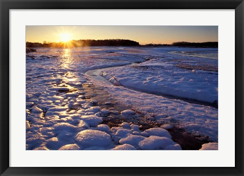 Framed Sunrise, New Hampshire Print