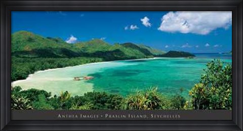 Framed Praslin Island, Seychelles Print