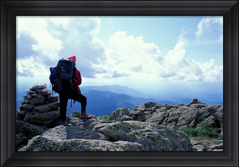 Framed Backpacking, Appalachian Trail, New Hampshire Print