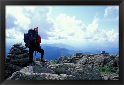 Framed Backpacking, Appalachian Trail, New Hampshire Print