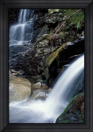 Framed Coosauk Falls, Bumpus Brook, White Mountain National Forest, New Hampshire Print