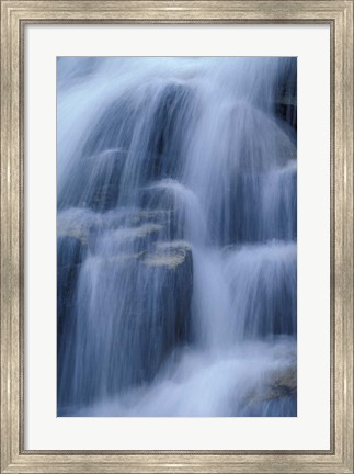 Framed Stairs Fall, Bumpus Brook, White Mountain National Forest, New Hampshire Print