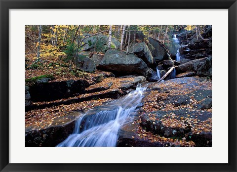 Framed Champney Brook in White Mountains, New Hampshire Print