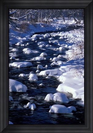 Framed Wildcat River, White Mountains, New Hampshire Print