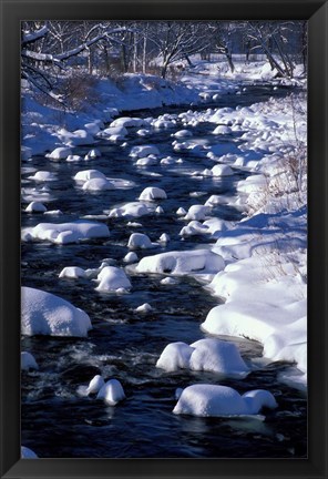 Framed Wildcat River, White Mountains, New Hampshire Print