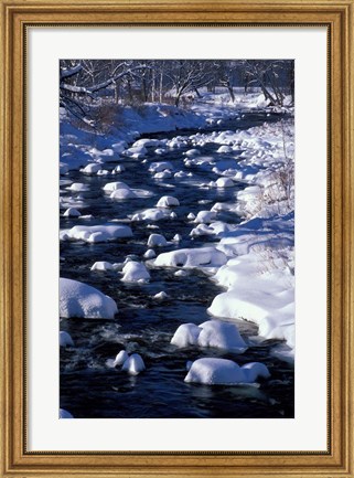 Framed Wildcat River, White Mountains, New Hampshire Print