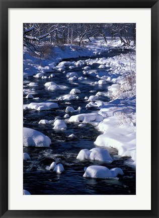 Framed Wildcat River, White Mountains, New Hampshire Print
