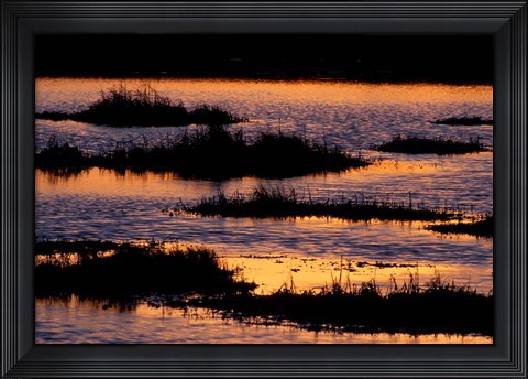 Framed Great Bay at Sunset, New Hampshire Print