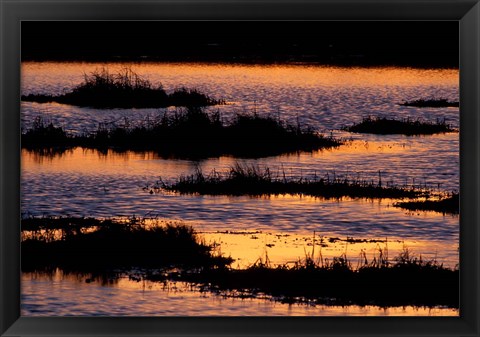 Framed Great Bay at Sunset, New Hampshire Print