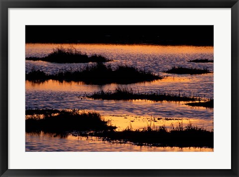 Framed Great Bay at Sunset, New Hampshire Print