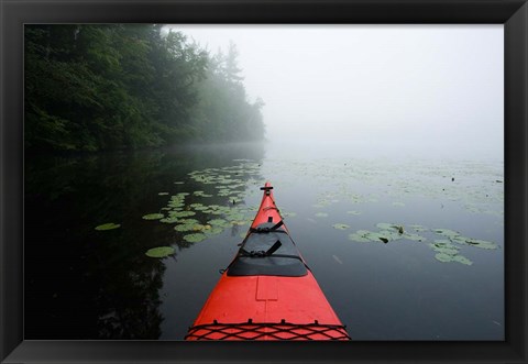 Framed Mirror Lake, Woodstock New Hampshire Print