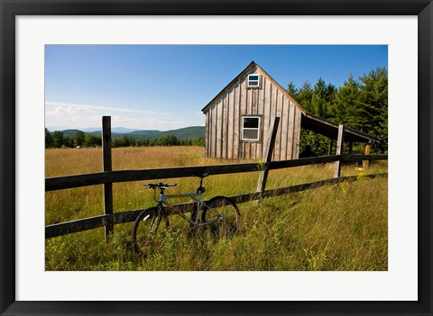 Framed Birch Hill, New Durham, New Hampshire Print