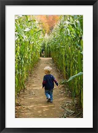 Framed Moulton Farm, Meredith, New Hampshire Print