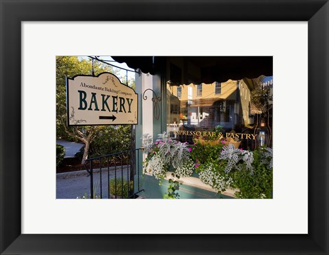 Framed Bakery at Mill Falls Marketplace in Meredith, New Hampshire Print