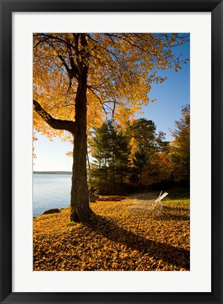 Framed Lodge at Lake Winnipesauke, New Hampshire Print