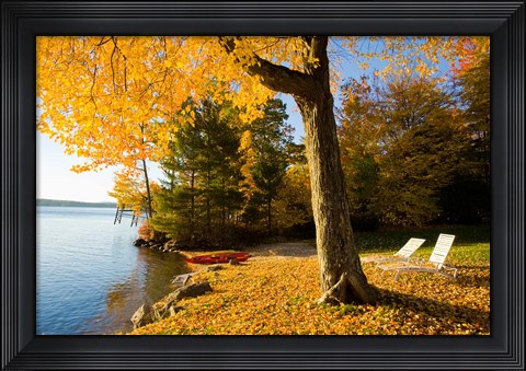 Framed Lodge, Lake Winnipesauke, New Hampshire Print